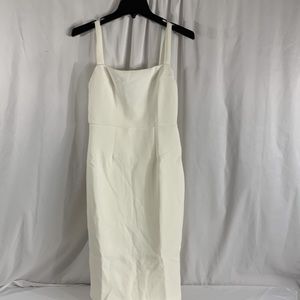 Hello Molly Square Neck Lined Mini Dress in White Size US 6 NWT